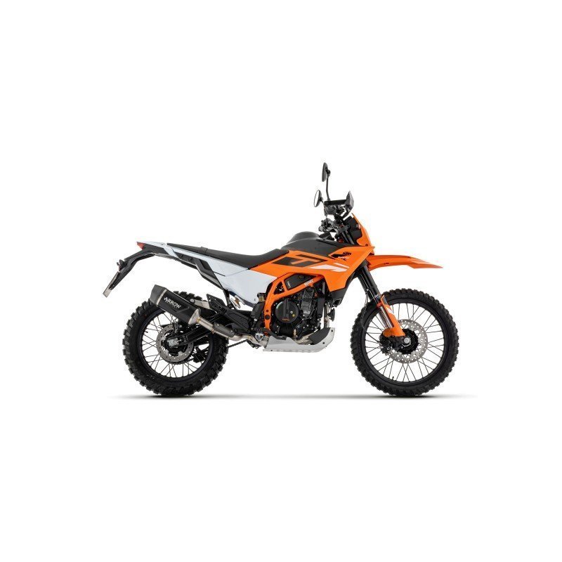 Silenciador INDY-RACE EVO en aluminio negro KTM 390 Enduro R E5+ '25/'26