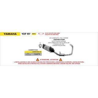 Kit completo COMPETITION FULL TITANIO Yamaha YZF R7 26