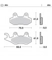 PASTILLAS FRENO NITRO KWSKIKX 125500,KDX200-250,SUZUKIRM