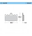 PASTILLAS FRENO RACING GP SUPERMOTO 4PISTON CALIP. MOTOM