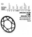 CORONA HIERRO ULTRALIGERA (520-47T) BETA, GASGAS, HUSQVARNA, SHERCO, SUZUKI