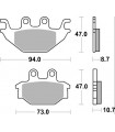 Pastillas de freno Off-Road Racing sinterizadas