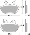 Pastillas de freno delanteras Supersport sinterizadas