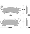 Pastillas de freno delanteras Supersport sinterizadas