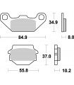 Pastillas de freno Off-Road Racing sinterizadas