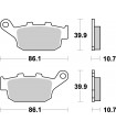 Pastillas de Freno Traseras Supersport Sinterizadas