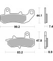 Pastillas de Freno Traseras Supersport Sinterizadas