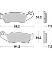 Pastillas de freno delanteras Supersport sinterizadas