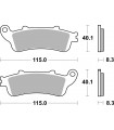 Pastillas de freno delanteras Supersport sinterizadas