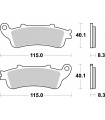 Pastillas de Freno Traseras Supersport Sinterizadas