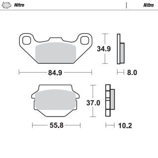 Pastillas freno Nitro · Motomaster