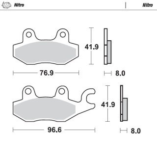 Pastillas freno Nitro · Motomaster