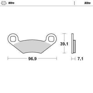 Pastillas freno Nitro · Motomaster