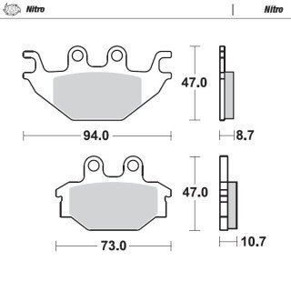 Pastillas freno Nitro · Motomaster