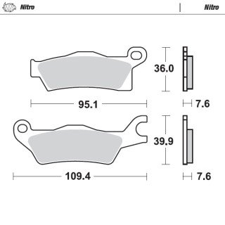 Pastillas freno Nitro · Motomaster
