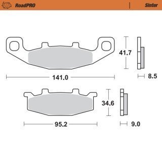 Pastillas freno RoadPro Sinter Front · Motomaster