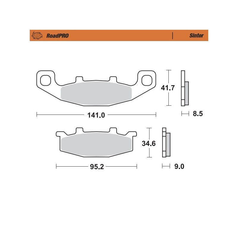 Pastillas freno RoadPro Sinter Front · Motomaster