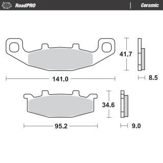 Pastillas freno RoadPro Ceramic · Motomaster
