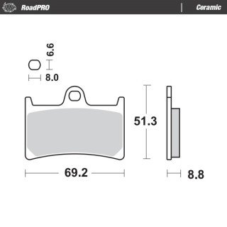 Pastillas freno RoadPro Ceramic · Motomaster