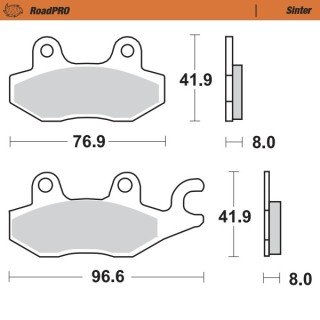 Pastillas freno RoadPro Sinter Front · Motomaster