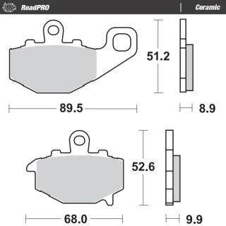 Pastillas freno RoadPro Ceramic · Motomaster