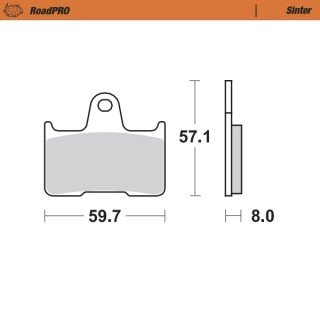 Pastillas freno RoadPro Sinter Rear · Motomaster