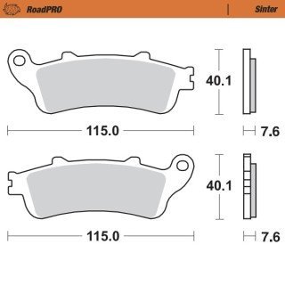 Pastillas freno RoadPro Sinter Front · Motomaster
