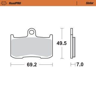 Pastillas freno RoadPro Sinter Front · Motomaster