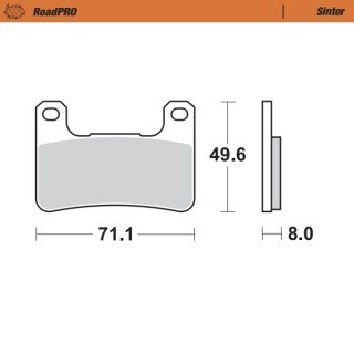 Pastillas freno RoadPro Sinter Front · Motomaster