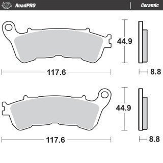 Pastillas freno RoadPro Ceramic · Motomaster