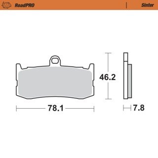 Pastillas freno RoadPro Sinter Front · Motomaster
