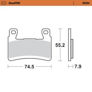 Pastillas freno RoadPro Sinter Front · Motomaster