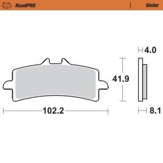 Pastillas freno RoadPro Sinter Front · Motomaster