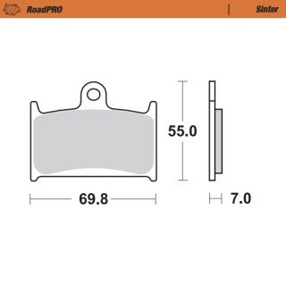 Pastillas freno RoadPro Sinter Front · Motomaster