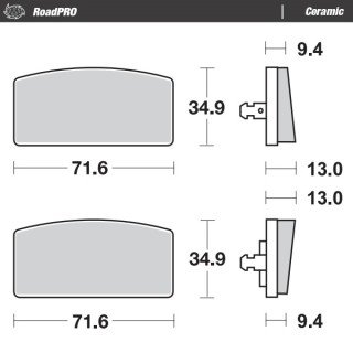 Pastillas freno RoadPro Ceramic · Motomaster