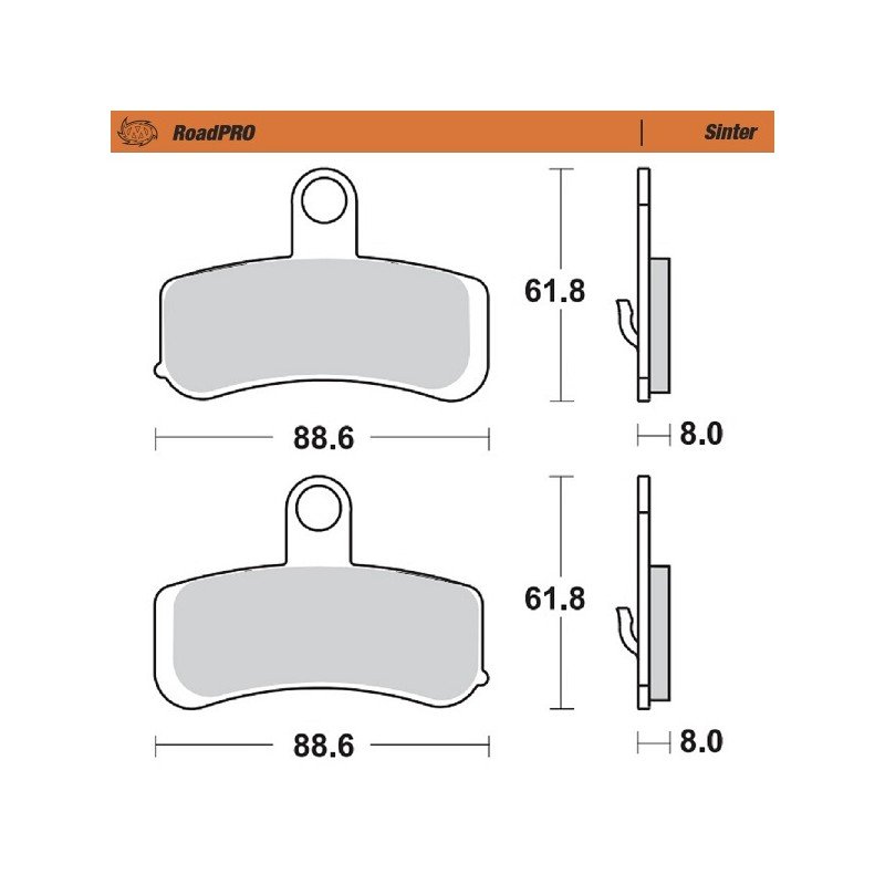 Pastillas freno RoadPro Sinter Front · Motomaster