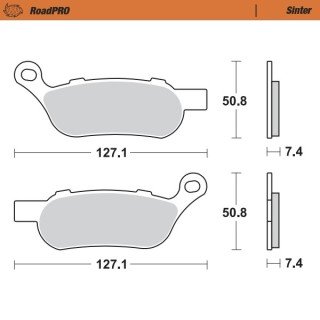 Pastillas freno RoadPro Sinter Rear · Motomaster