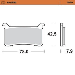 Pastillas freno RoadPro Sinter Front · Motomaster