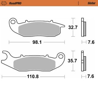 Pastillas freno Roadpro Sinter Front · Motomaster