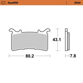 Pastillas freno RoadPro Sinter Front · Motomaster