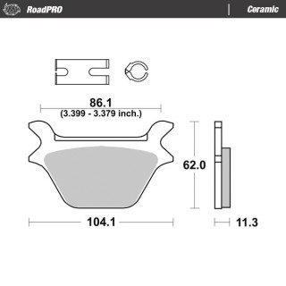 Pastillas freno RoadPro Ceramic · Motomaster