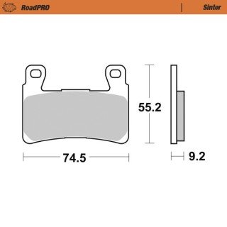 Pastillas freno RoadPro Sinter Front · Motomaster