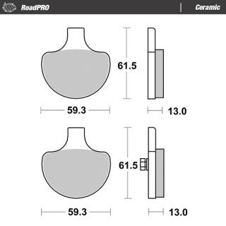 Pastillas freno RoadPro Ceramic · Motomaster