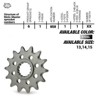 Piñón Motomaster (420-14) YAMAHA: YZ65 2018--