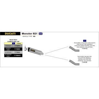 Conector catalítico DUCATI DIAVEL/MONSTER 1200