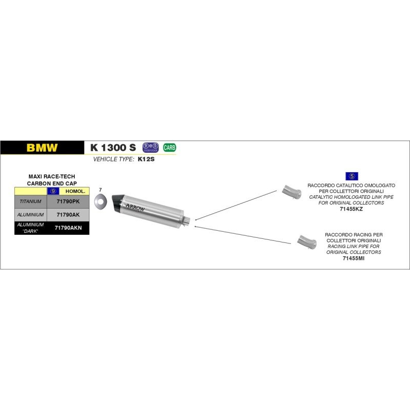 Conector catalítico BMW K 1300 R'09-13
