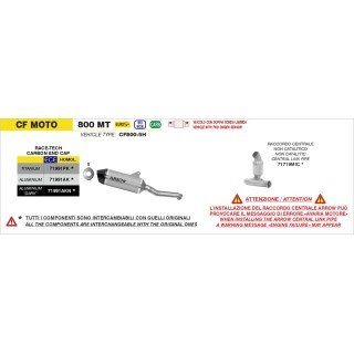 Conector central CF MOTO 800MT / 800MT-X E5+ '25