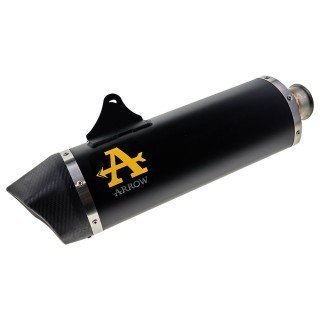 Silenciador Maxi Race-Tech de aluminio negro copa carbono KTM 1190 ADV.R'13-16 / 1050 ADV.'15-16 /1290SU ADV.'15-16