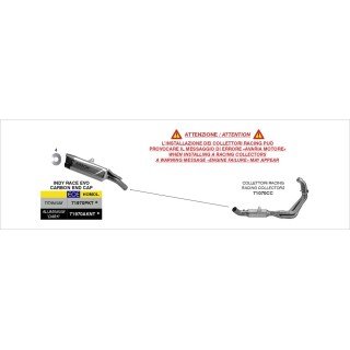 Silenciador Indy Race EVO de aluminio negro YAMAHA MT-09 / MT-09 SP '24/25