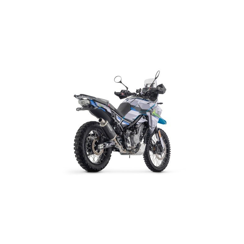 Silenciador Indy Race EVO de aluminio negro copa acero CF MOTO 450MT '24